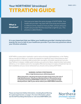 NORTHERA Patient Titration Guide Thumbnail
