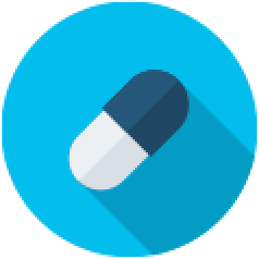 Medication capsule icon