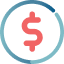 Dollar sign icon