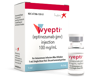 VYEPTI packaging and vial.