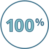 100% icon.