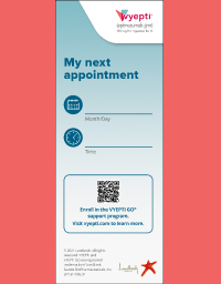 VYEPTI Appointment Reminder Card