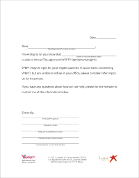 VYEPTI Letter: Notify Clinics