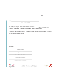 VYEPTI Letter: Notify Patients