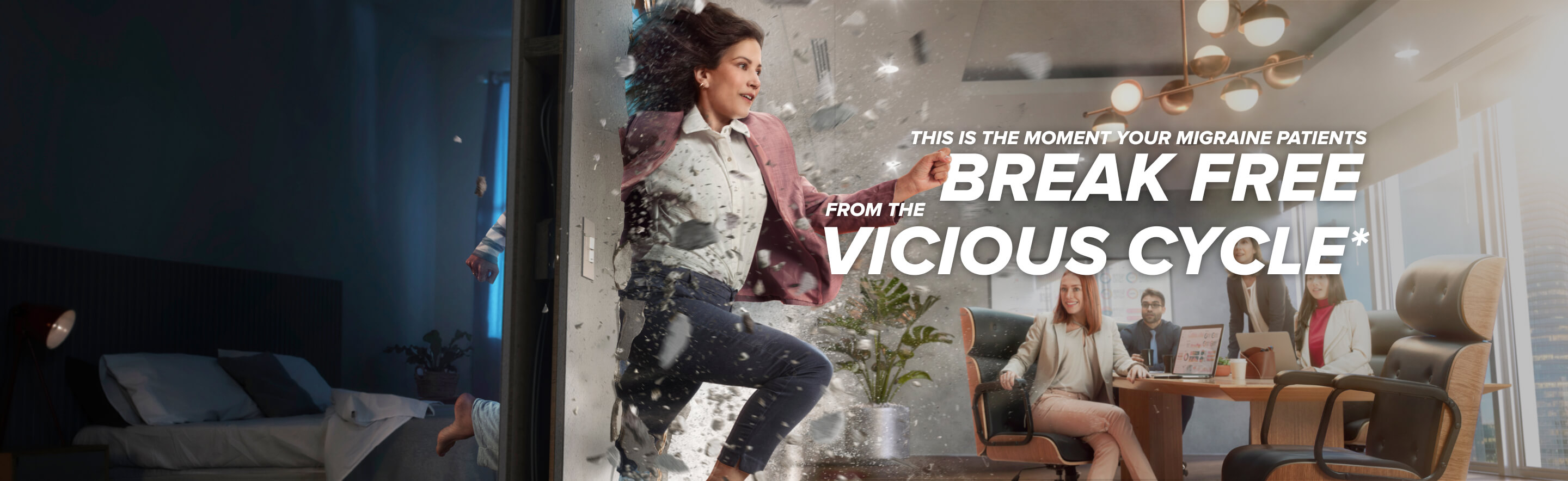 This is the moment your migraine patients break free from the vicious cycle