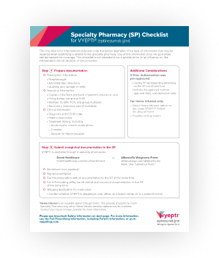 Specialty Pharmacy Checklist thumbnail