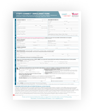 VYEPTI CONNECT Enrollment Form thumbnail
