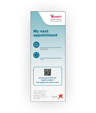 VYEPTI Appointment Reminder Card thumbnail