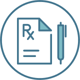 Site of care prescription icon