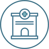 Specialty pharmacy coordination icon
