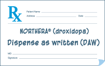 Ask for NORTHERA by name icon
